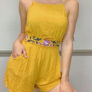 Yellow Floral Band FRANCESCAS Romper